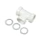 Thrifco Plumbing Tee, 1-1/2 in, Plastic, for Use with Slip Joint Tubes, White, R 4401263 - alternate 2